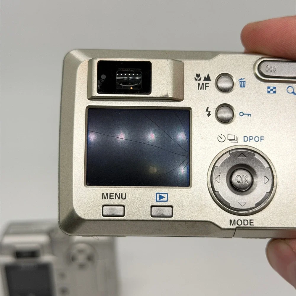 Nikon Coolpix 775 & Pentax Optio 30 Digital Camera Lot Silver Untested For Parts